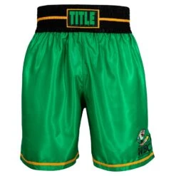 WBC By TITLE Boxing Professional Boxing Trunks 24 WBC By TITLE Boxing Professional Boxing Trunks -boxing supplies store WBCBT GN BK 2