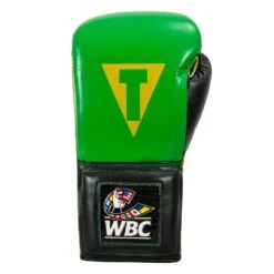 WBC By TITLE Boxing Sparring Gloves 29 WBC By TITLE Boxing Sparring Gloves -boxing supplies store WBCSG GN BK 03