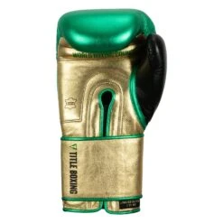 WBC By TITLE Boxing Green Belt Training Gloves 1.0 26 WBC By TITLE Boxing Green Belt Training Gloves 1.0 -boxing supplies store WGBTG GN GD BK 4