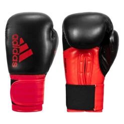 Adidas Hybrid 100 Boxing Gloves -boxing supplies store adih100 bk rd 001 1