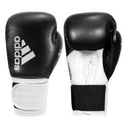 Adidas Hybrid 100 Boxing Gloves -boxing supplies store adih100 bk wh 001 2