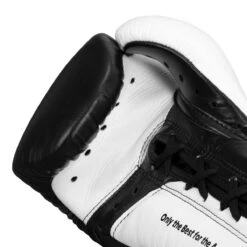 Adidas Hybrid 350 Elite Pro Fight Gloves -boxing supplies store adih750fg bk wh 5 1