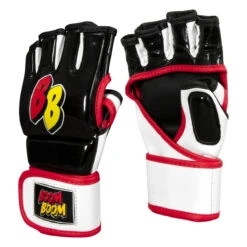 BOOM BOOM Boxing Bomber Youth MMA Gloves 14 BOOM BOOM Boxing Bomber Youth MMA Gloves -boxing supplies store bbmmgy bk wh rd 02