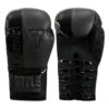 TITLE Black Blast Lace Training Gloves 1 TITLE Black Blast Lace Training Gloves -boxing supplies store bkbstgl 01