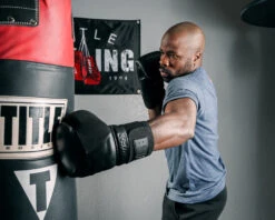 TITLE Black Phantom Bag Gloves 20 TITLE Black Phantom Bag Gloves -boxing supplies store bkpbg bk 3