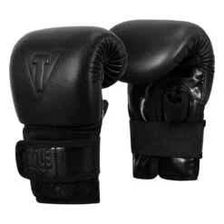 TITLE Black Old School Leather Pro Bag Gloves 11 TITLE Black Old School Leather Pro Bag Gloves -boxing supplies store bktbg 002