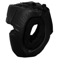TITLE Black Training Headgear -boxing supplies store bkthg bk 3