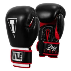 TITLE Boxing Leather Big League Bag Gloves -boxing supplies store blbg2 bk rd 02