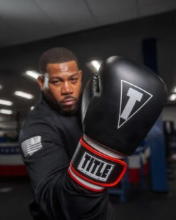 TITLE Boxing Leather Big League Bag Gloves -boxing supplies store blbg2 bk rd wh 1 2