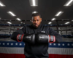 TITLE Boxing Leather Big League Bag Gloves -boxing supplies store blbg2 bk rd wh 2 2