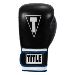 TITLE Boxing Leather Big League Training Gloves -boxing supplies store bltg2 bk bl 03