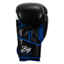 TITLE Boxing Leather Big League Training Gloves -boxing supplies store bltg2 bk bl 04