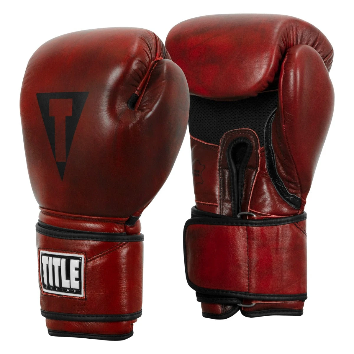 TITLE Boxing Blood Red Leather Bag Gloves 5 TITLE Boxing Blood Red Leather Bag Gloves - Image 3