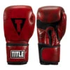 TITLE Boxing Blood Red Leather Training Gloves 1 TITLE Boxing Blood Red Leather Training Gloves -boxing supplies store brtg rd 001