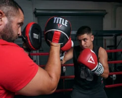 TITLE Boxing Leather Combination Focus Mitts 2.0 16 TITLE Boxing Leather Combination Focus Mitts 2.0 -boxing supplies store cbfpm2 rd bk 3