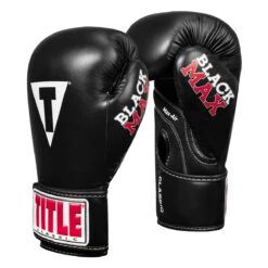 TITLE Classic Black Max Boxing Gloves -boxing supplies store cbmbg2 02