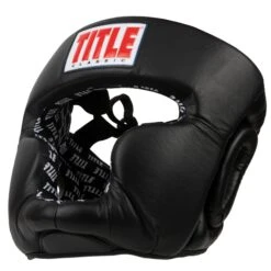 TITLE Classic Full Coverage Training Headgear 2.0 -boxing supplies store cphgf2 bk 4