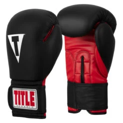 TITLE Classic Fitness Boxing Gloves 23 TITLE Classic Fitness Boxing Gloves -boxing supplies store crbg bk rd 02