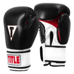 TITLE Classic Leather Super Bag Gloves 2.0 -boxing supplies store csbgl2 bk wh rd 02