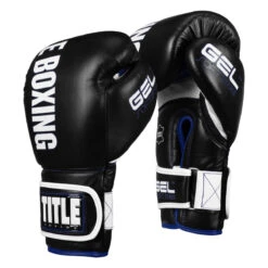 TITLE Boxing Gel Soft Strike Bag Gloves 25 TITLE Boxing Gel Soft Strike Bag Gloves -boxing supplies store cssgbg1 bk bl 02