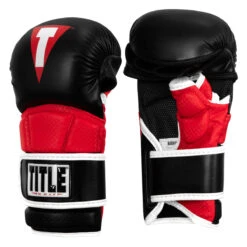 TITLE MMA Full Contact Sparring Gloves -boxing supplies store fcsg bk rd 02