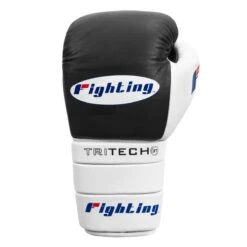 Fighting Tri-Tech Tenacious Lace Training Gloves -boxing supplies store fs3ttgl bk wh 003