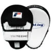 Fighting Tri-Tech Curved Mitts 1 Fighting Tri-Tech Curved Mitts -boxing supplies store fsppm wh bk 1 5