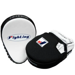 Fighting Tri-Tech Curved Mitts 11 Fighting Tri-Tech Curved Mitts -boxing supplies store fsppm wh bk 4