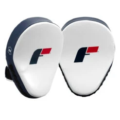 Fighting Force Leather Punch Mitts 12 Fighting Force Leather Punch Mitts -boxing supplies store ftgpm wh bl bk 2