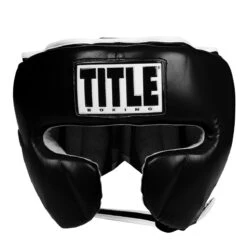 TITLE Boxing Leather Sparring Headgear 24 TITLE Boxing Leather Sparring Headgear -boxing supplies store fthg bk 2