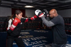 TITLE Boxing Gel World Contoured Punch Mitts -boxing supplies store gcppm