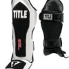 TITLE Boxing Gel Elite Pro Shin & Instep Guards -boxing supplies store gepsig bk wh 1 2