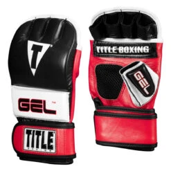 TITLE Boxing Gel Incensed Wristband Heavy Bag Gloves -boxing supplies store giwhbg2 bk wh rd 02