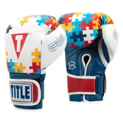 TITLE Boxing Gel World V2T Limited Edition Autism Awareness Bag Gloves -boxing supplies store gtwbgle2 2 1