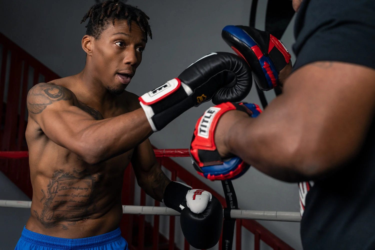 TITLE Boxing Gel World Elastic Training Gloves 11 TITLE Boxing Gel World Elastic Training Gloves - Image 9