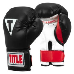 TITLE Classic Kid & Youth Boxing Gloves 2.0 -boxing supplies store kglv2 bk wh rd 02