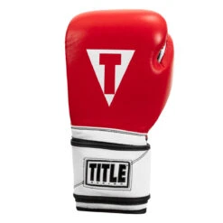 TITLE Boxing Premium Leather Performance Training Gloves -boxing supplies store lptg rd wh bk 003