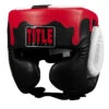 TITLE Boxing Gel Lava Leather Series Headgear 2 TITLE Boxing Gel Lava Leather Series Headgear -boxing supplies store mlvlhg bk wh rd 1 1