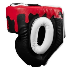 TITLE Boxing Gel Lava Leather Series Headgear 12 TITLE Boxing Gel Lava Leather Series Headgear -boxing supplies store mlvlhg bk wh rd 3 1