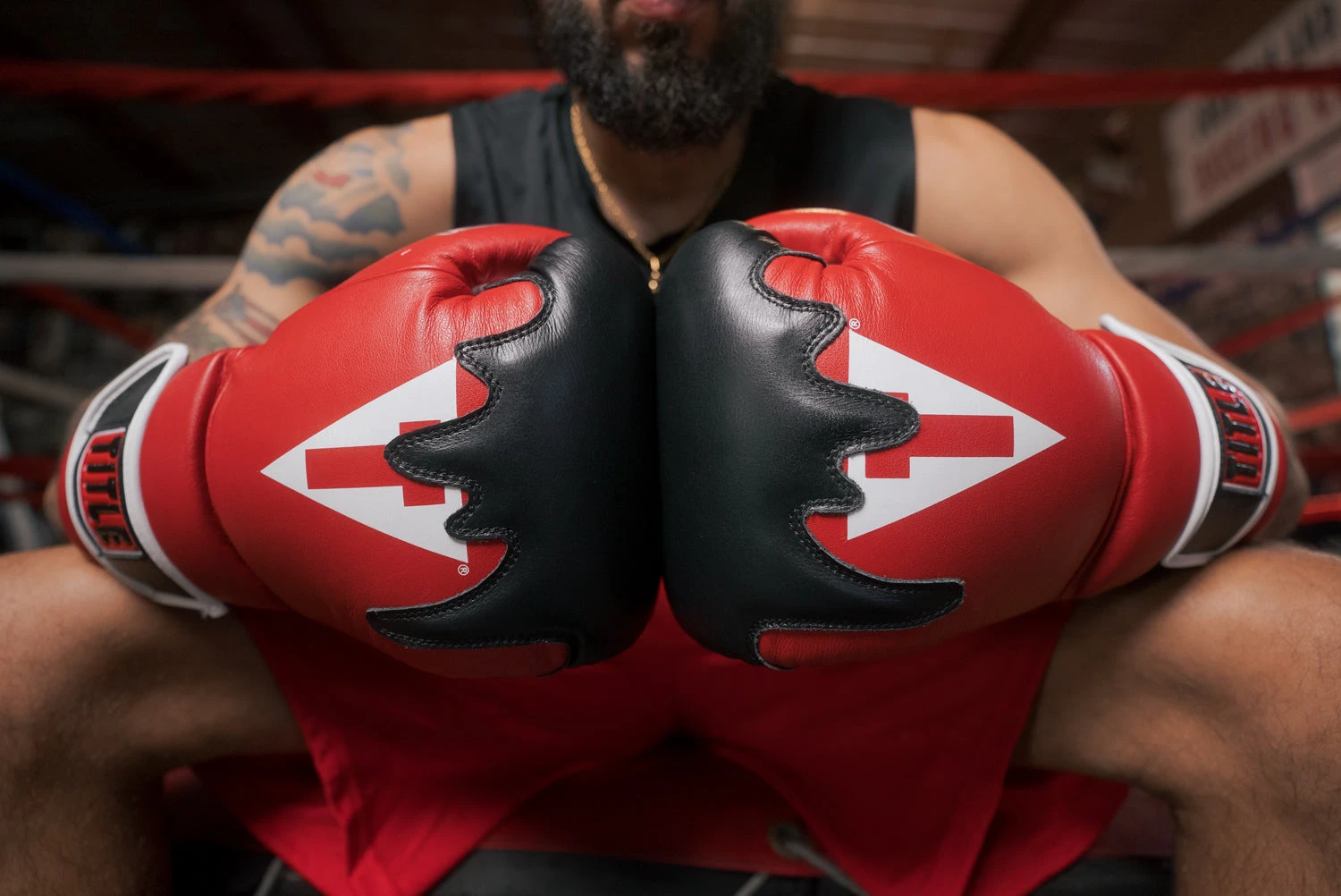 TITLE Boxing Gel Lava Leather Series Training Gloves 11 TITLE Boxing Gel Lava Leather Series Training Gloves - Image 9