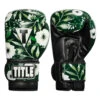 TITLE Boxing Floral Bag Gloves 1 TITLE Boxing Floral Bag Gloves -boxing supplies store oaflbg gn bk 1 1