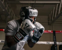 TITLE Platinum Traditional Training Headgear -boxing supplies store plhgt bk sv 3 1 1