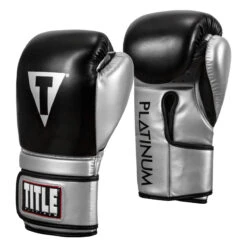 TITLE Platinum Prolific Training Gloves -boxing supplies store pltg sv bk 2 2