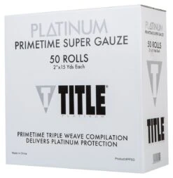 TITLE Platinum Primetime Super Gauze (Box Of 50 Rolls)