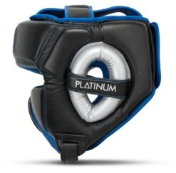 TITLE Platinum Perilous Training Headgear -boxing supplies store ppshg bk sv 2