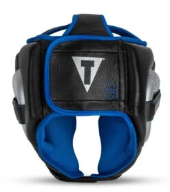 TITLE Platinum Perilous Training Headgear -boxing supplies store ppshg bk sv 3