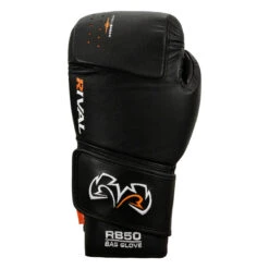 Rival Boxing Intelli-Shock Leather Bag Gloves -boxing supplies store rb50 bk 3 1