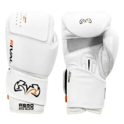Rival Boxing Intelli-Shock Leather Bag Gloves -boxing supplies store rb50 wh 1 1
