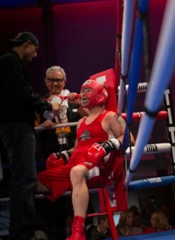 TITLE Boxing Ring Stool -boxing supplies store rstl red 1