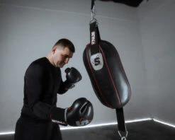 SCYntz Leather Double End Heavy Bag 16 SCYntz Leather Double End Heavy Bag -boxing supplies store scydebhb bk gr 1 2